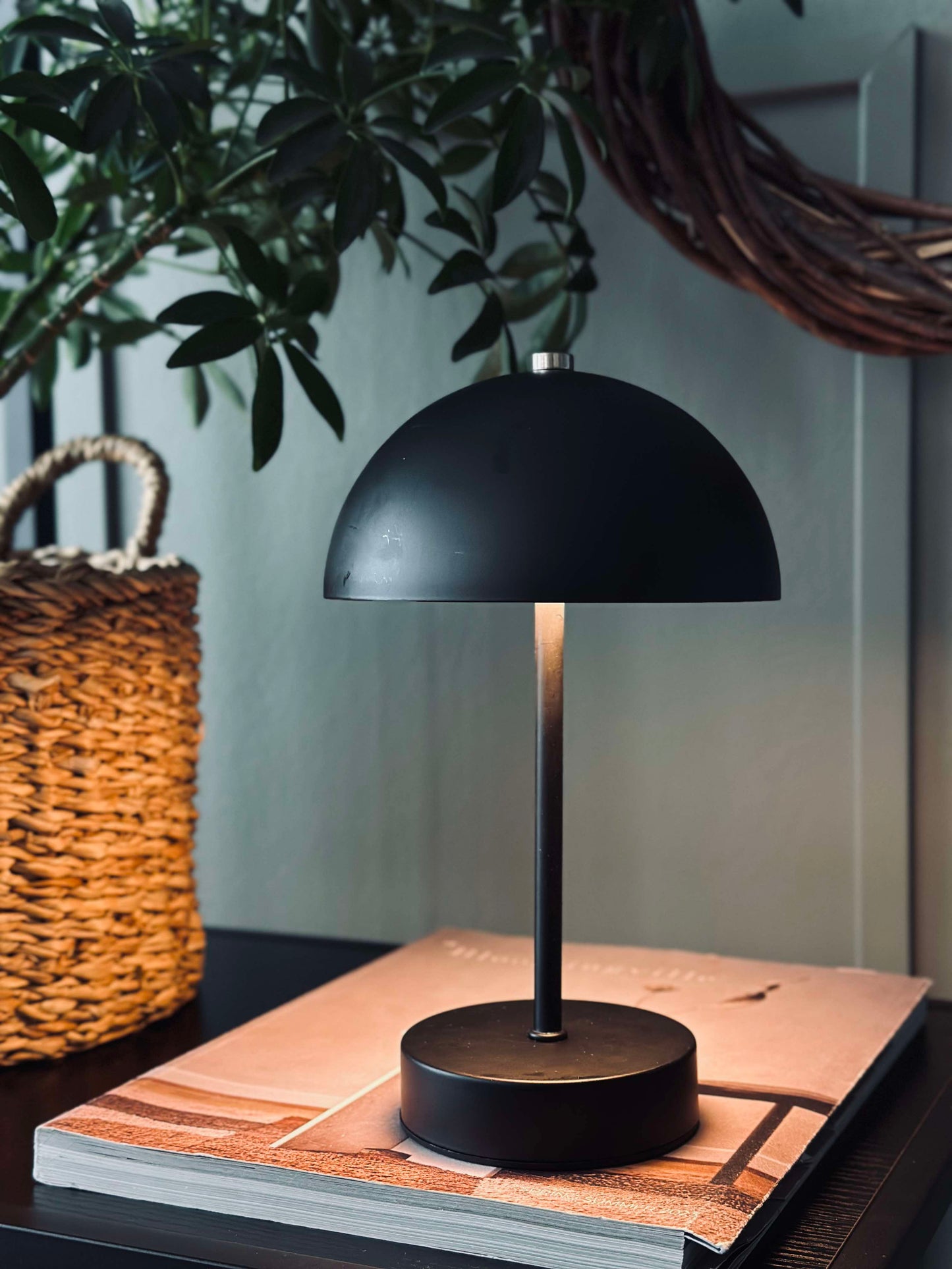 Bordlampe med touch - Sort