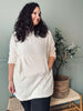Hoodie Fleece White - Oversize