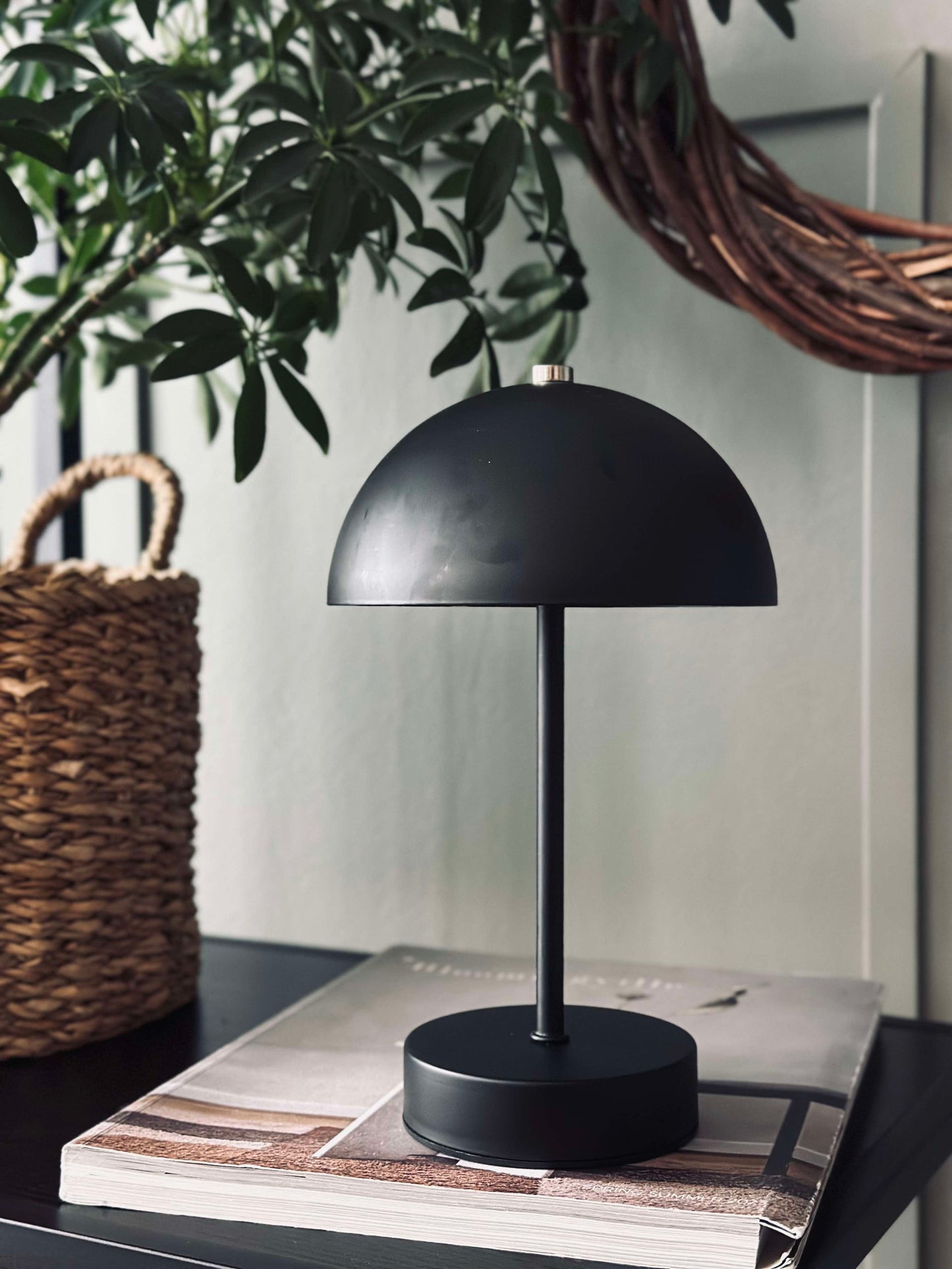 Bordlampe med touch - Sort
