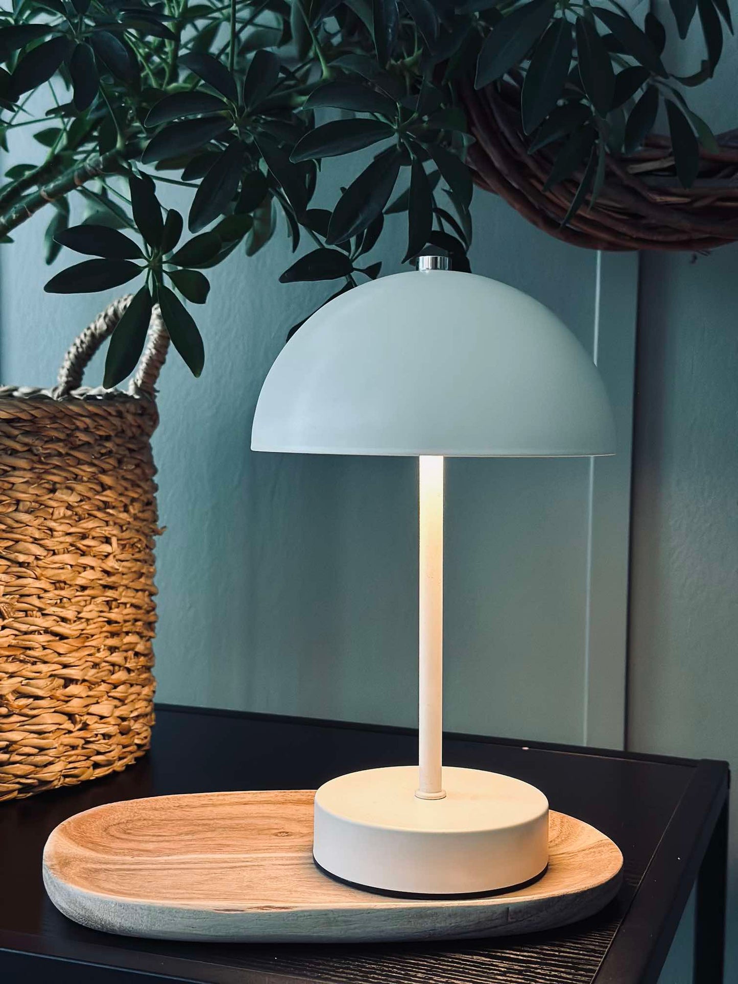 Bordlampe med touch - Hvid