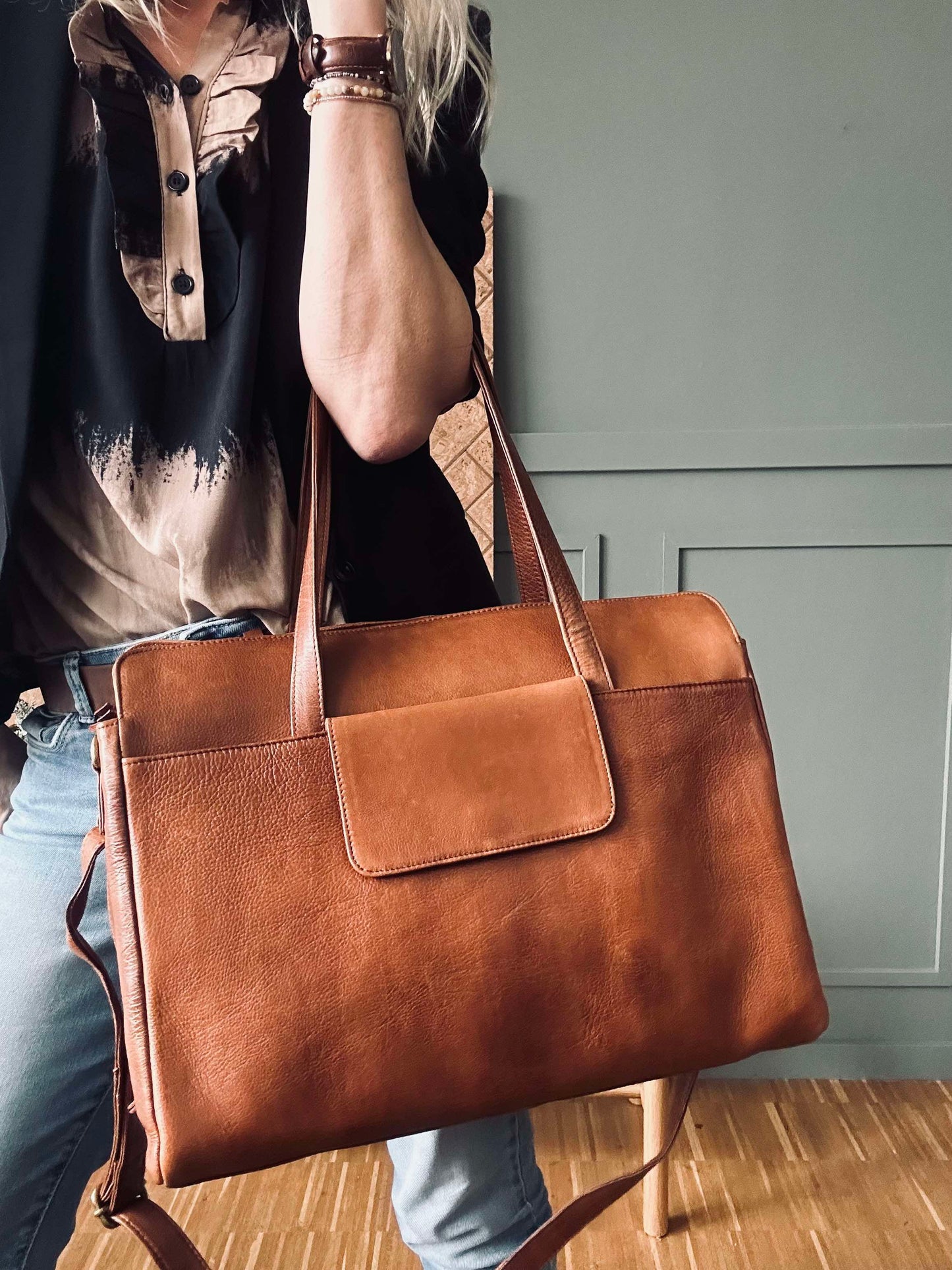 Elvira arbejdstaske Walnut