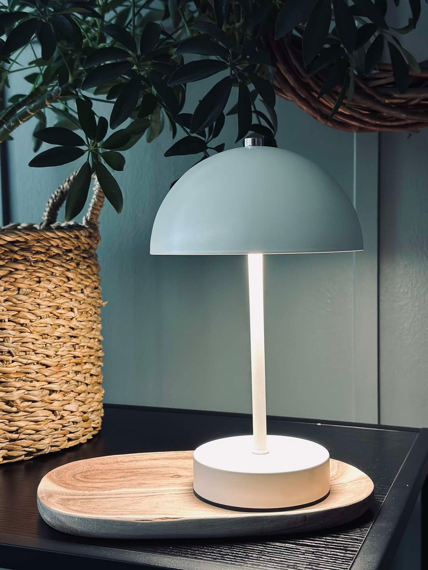 Bordlampe med touch - Hvid