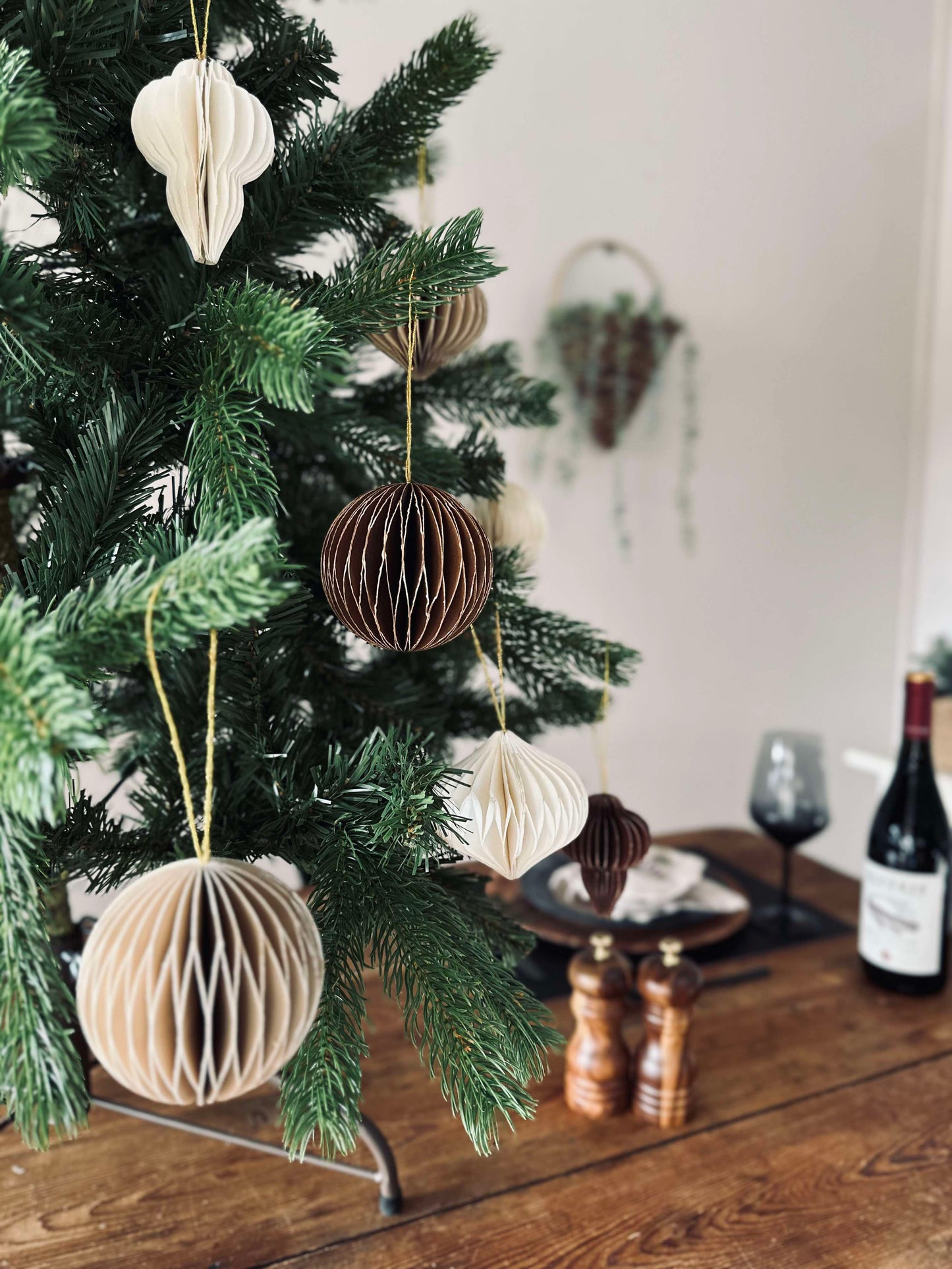 Juleophæng i Papir Large - 9. stk.