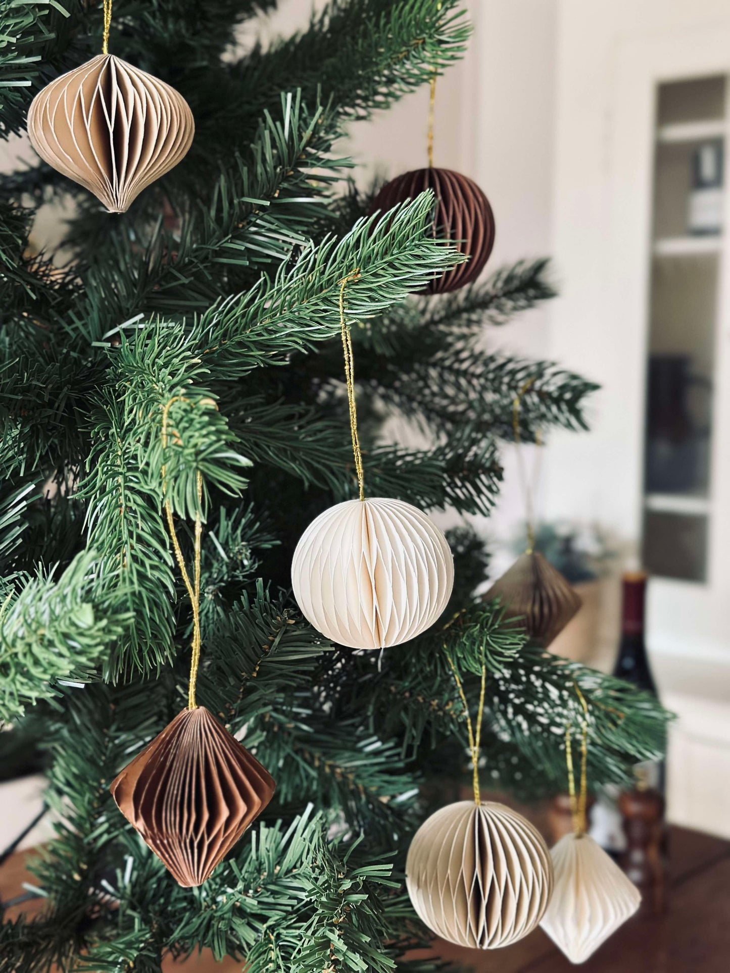 Juleophæng i Papir Small - 9. stk