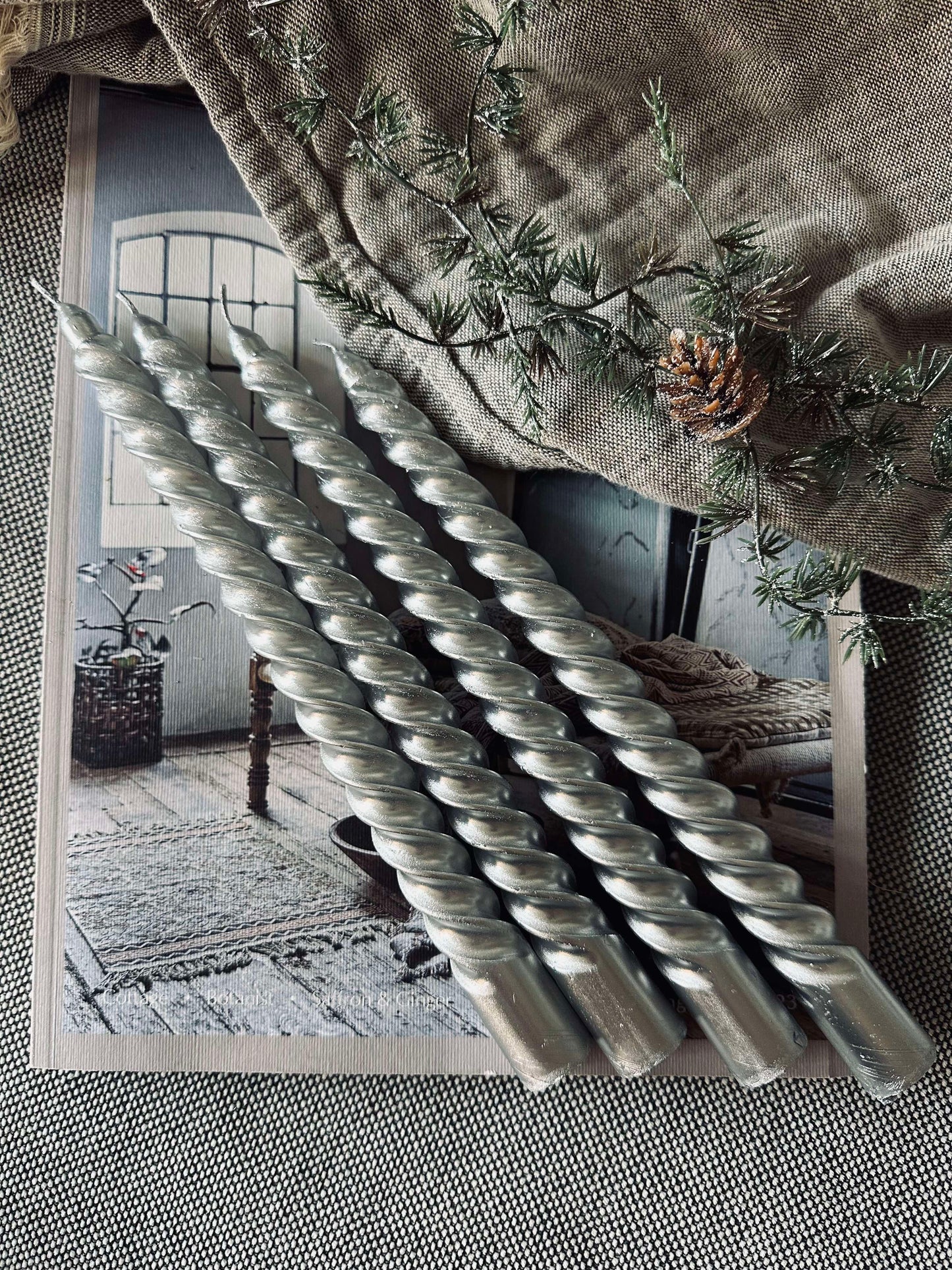 Stagelys Snoet Sølv - 4 stk.