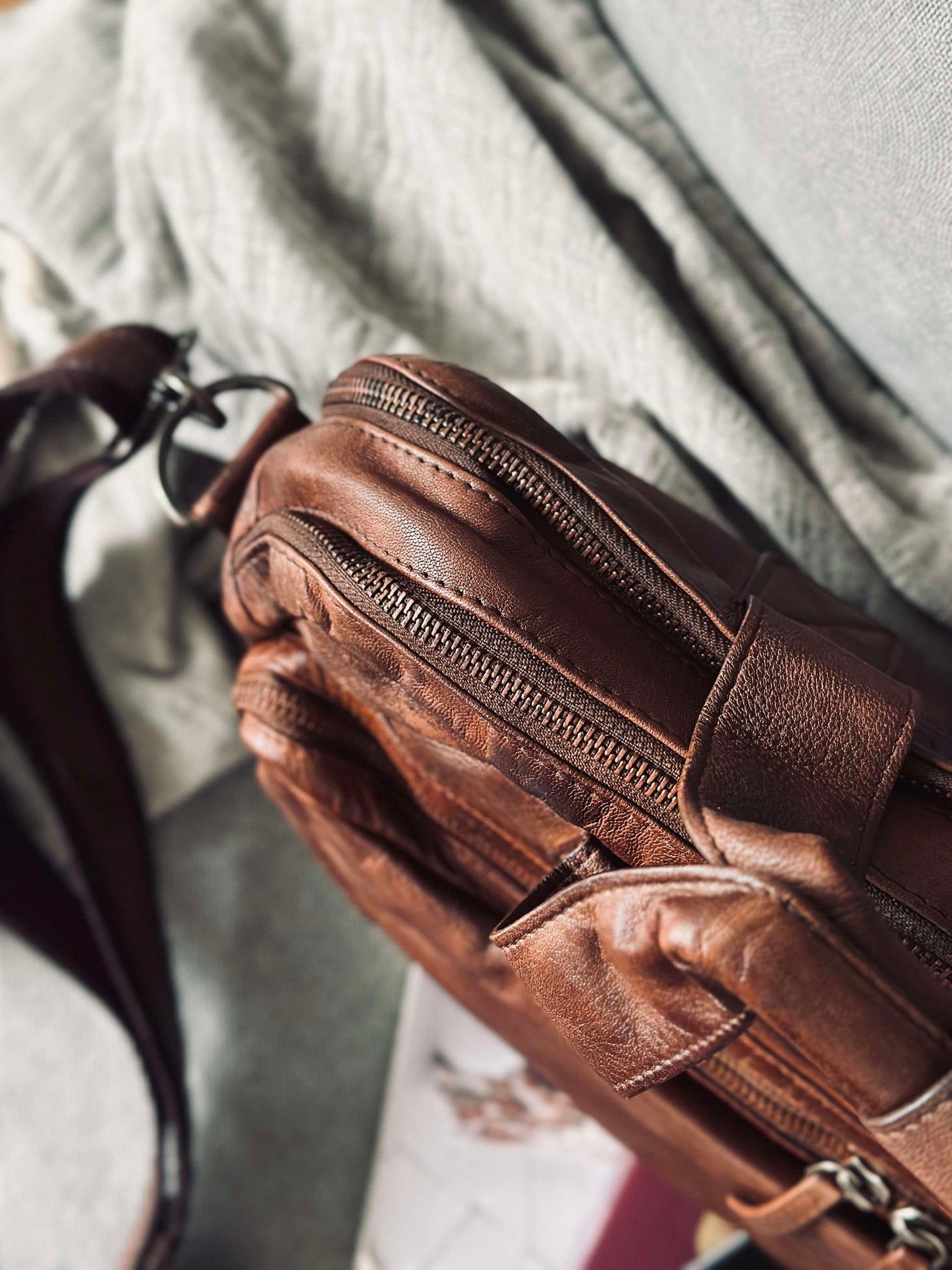 Arbejdstaske - Brown Cow leather