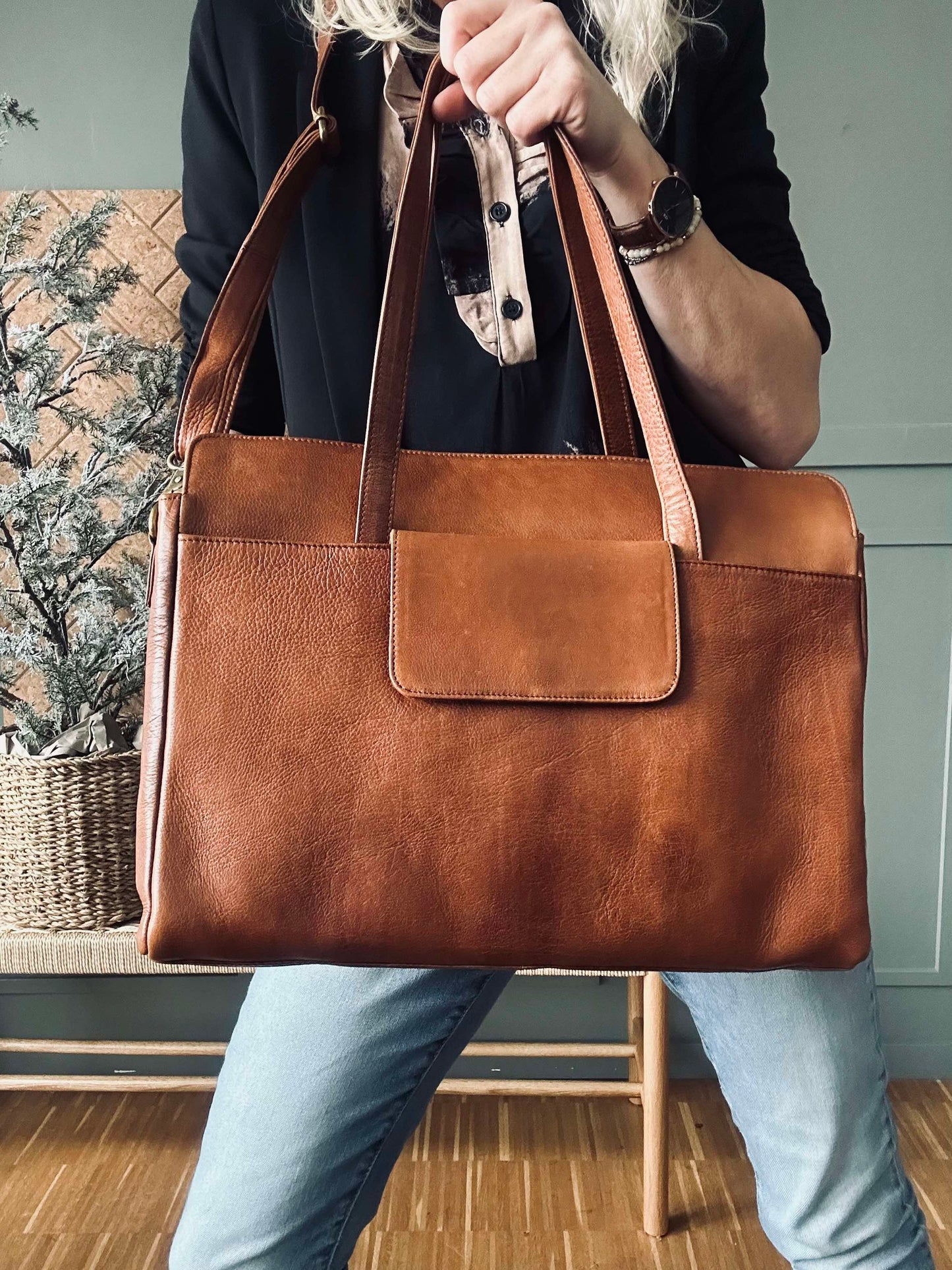 Elvira arbejdstaske Walnut