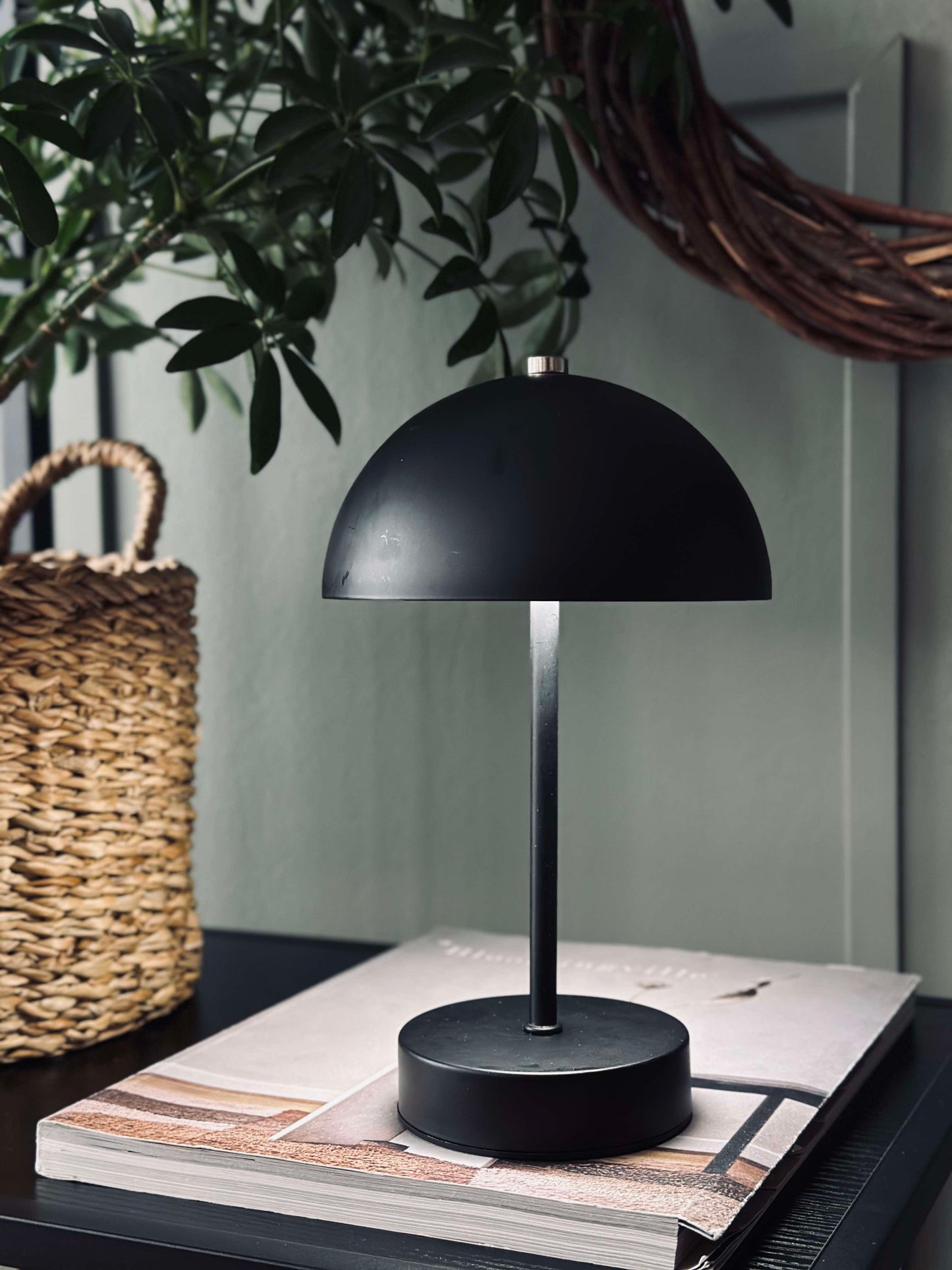 Bordlampe med touch - Sort