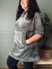Hoodie Fleece Grey - Oversize