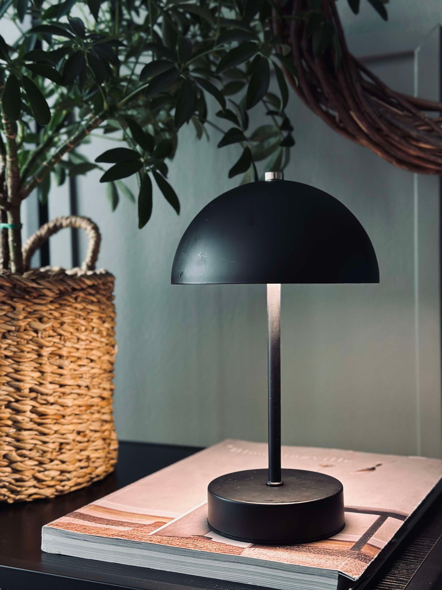 Bordlampe med touch - Sort