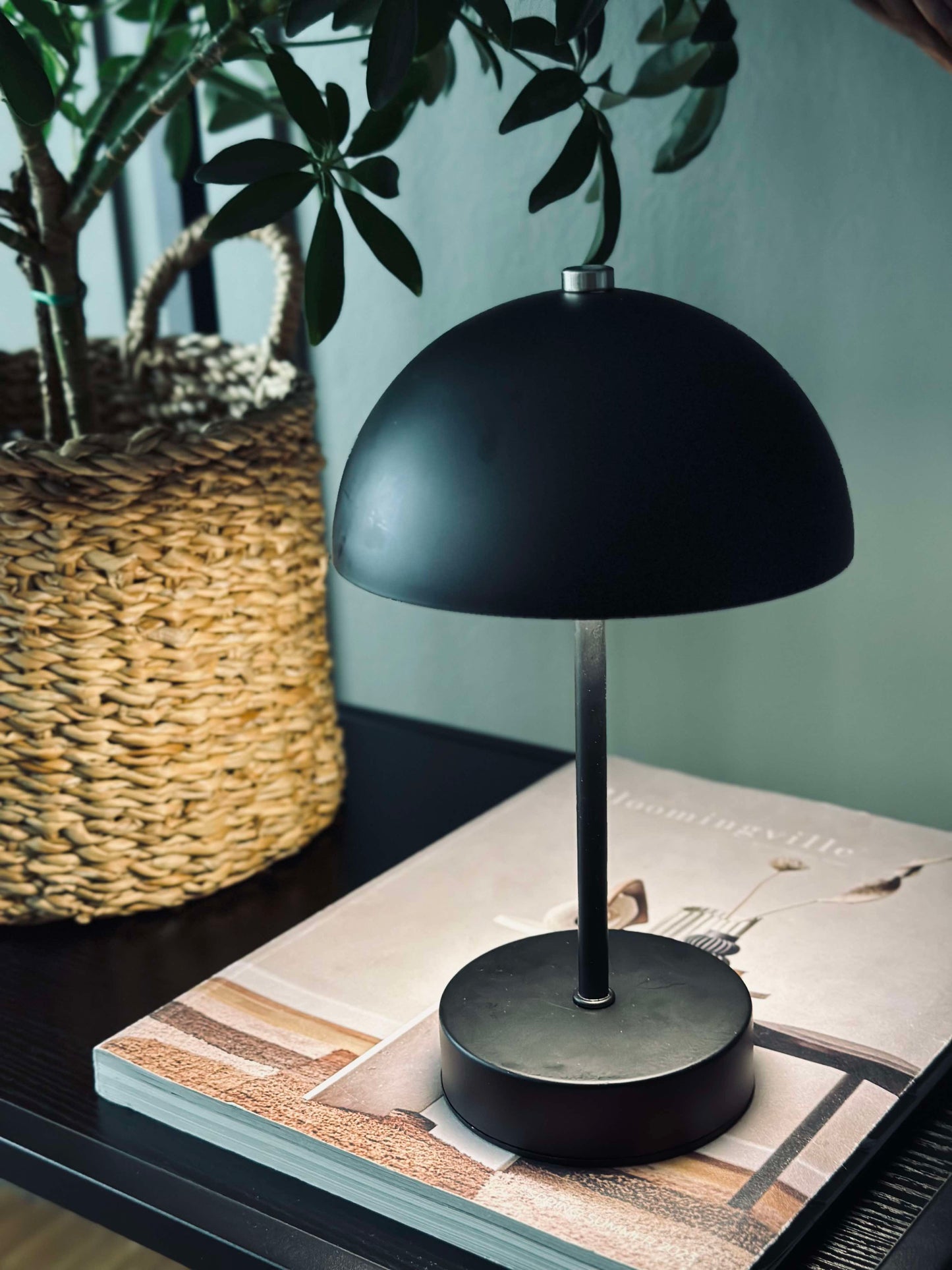 Bordlampe med touch - Sort