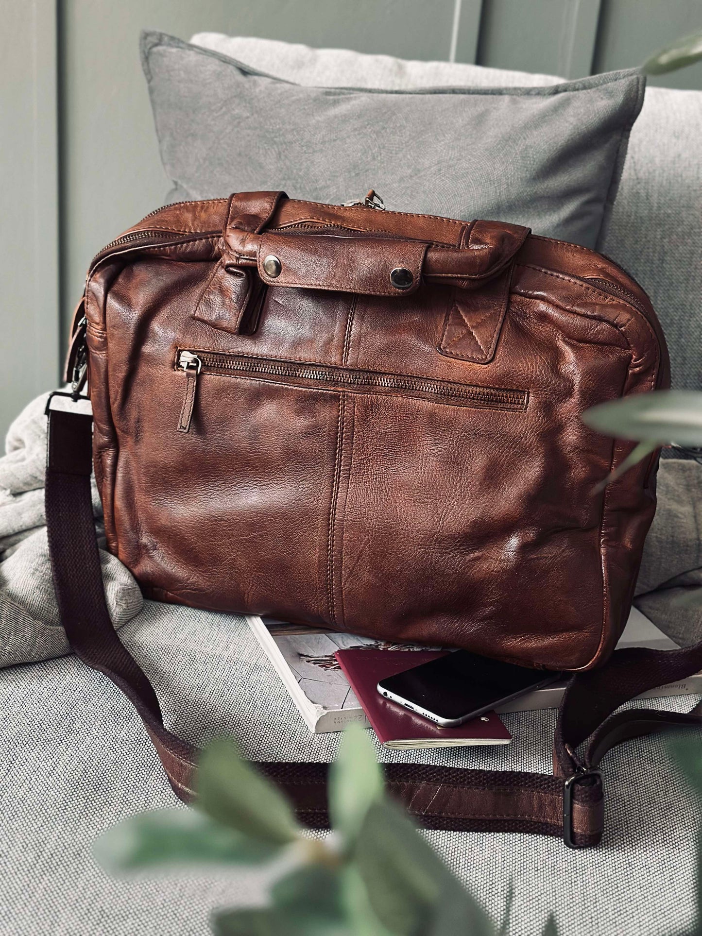 Arbejdstaske - Brown Cow leather