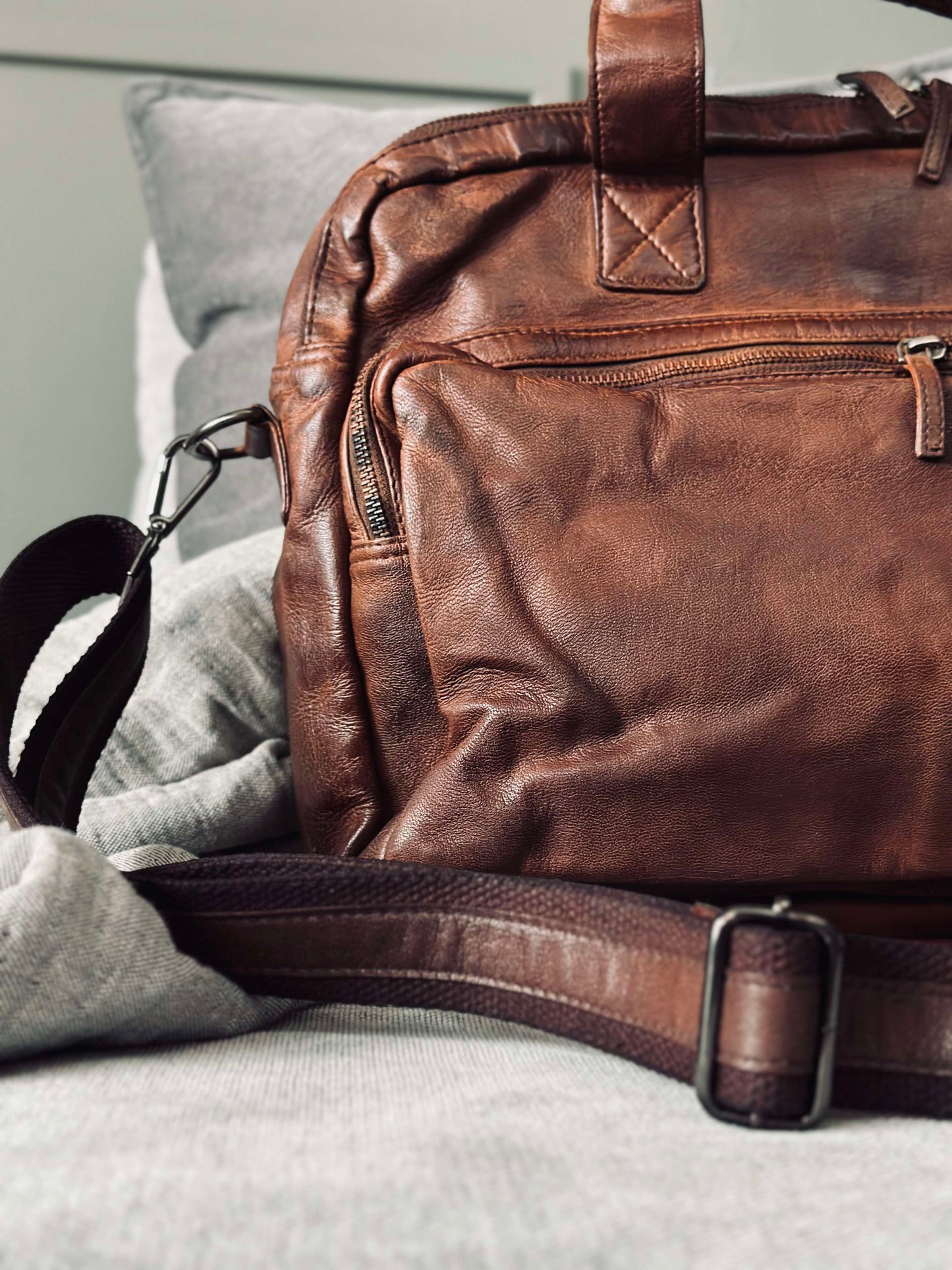 Arbejdstaske - Brown Cow leather