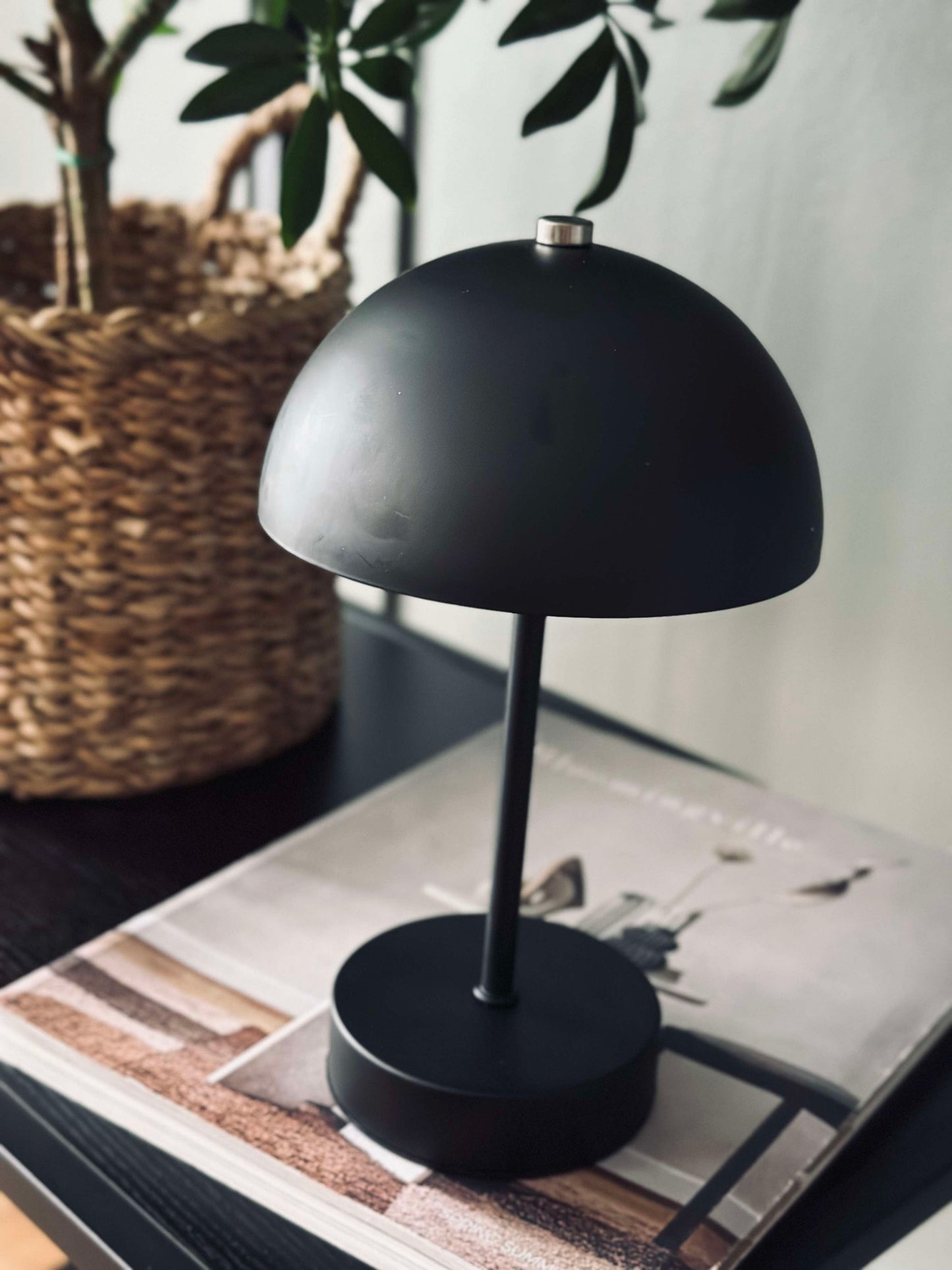 Bordlampe med touch - Sort