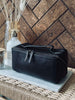 Toilettaske RIO - Black leather