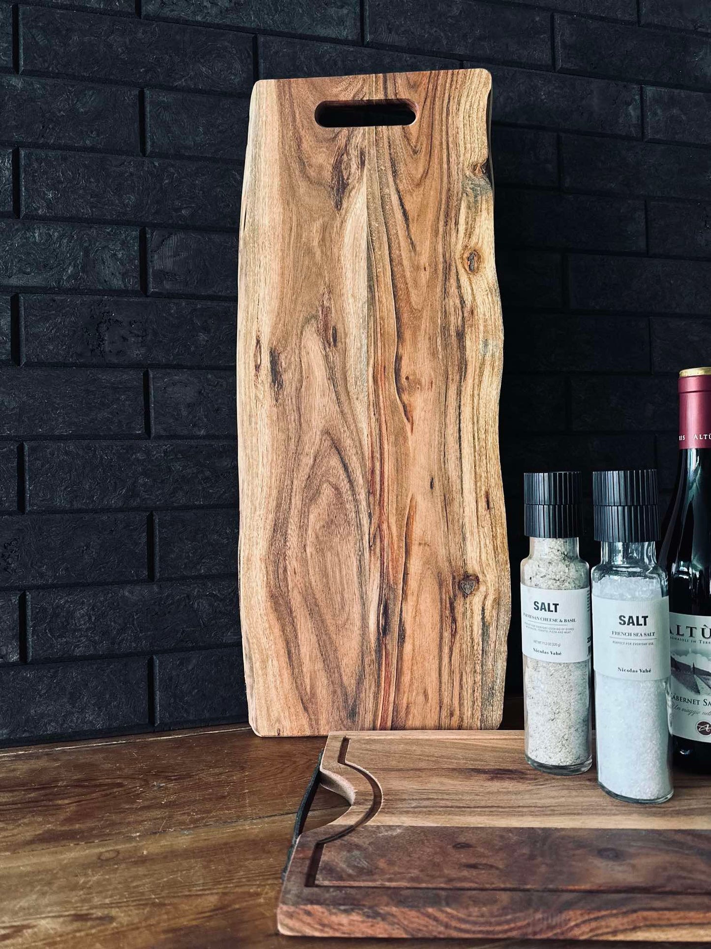 Skærebræt i olieret akacietræ