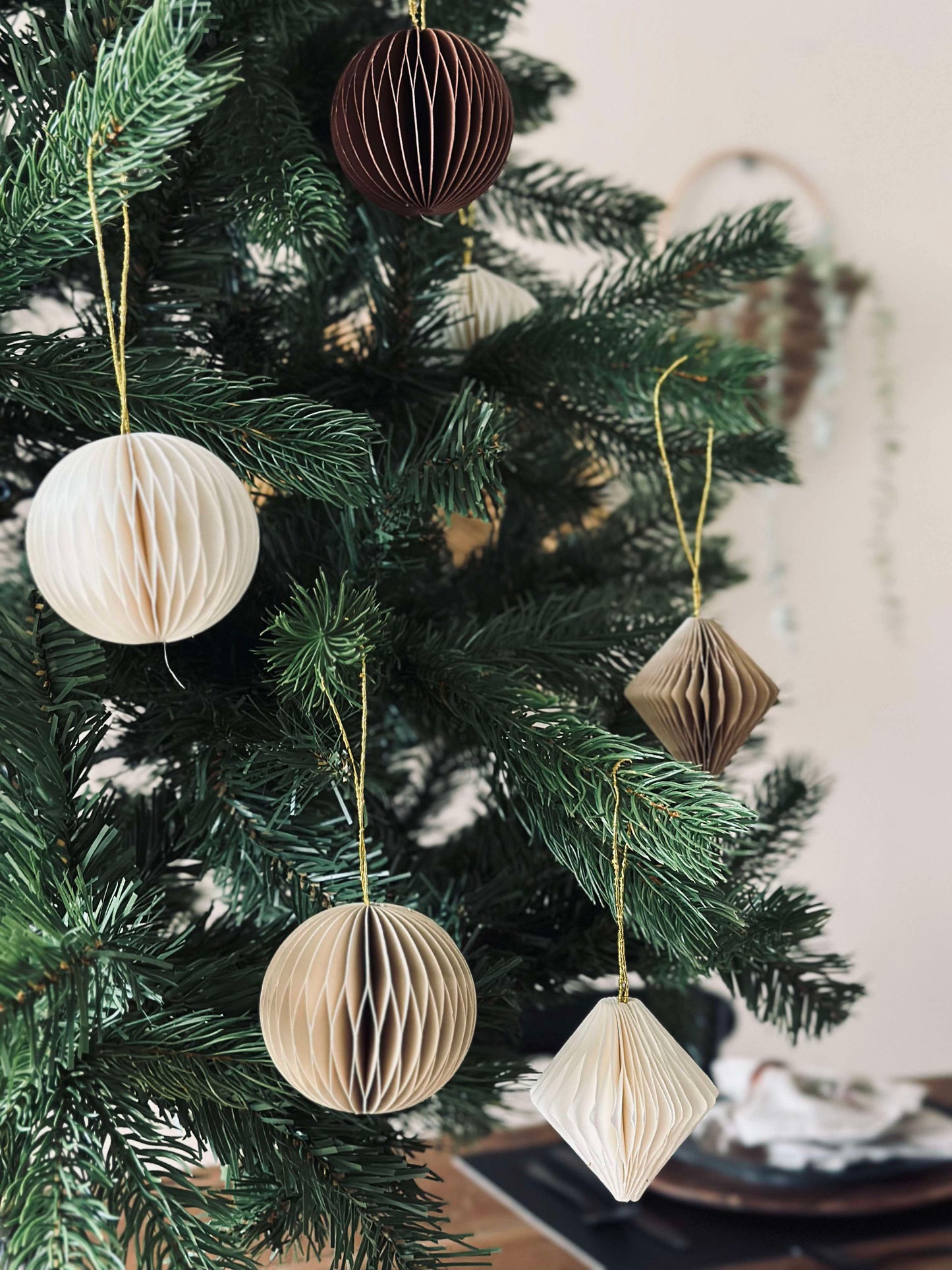 Juleophæng i Papir Small - 9. stk