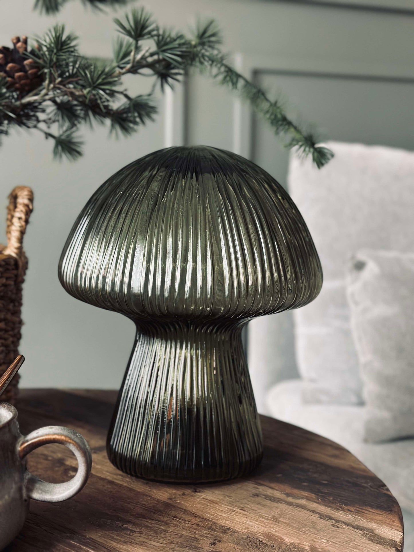 Mushroom med riller - Grøn