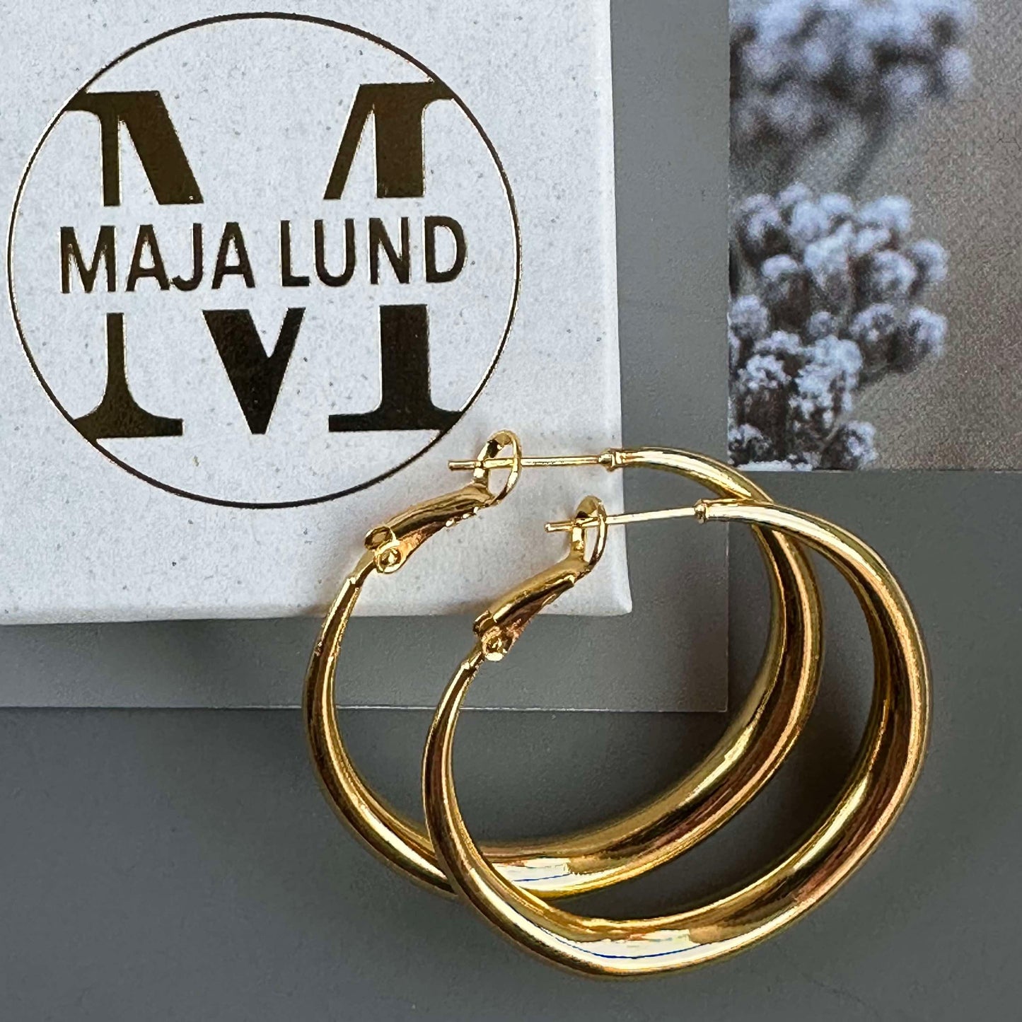 Øreringe Lharni Gold 18K forgyldt