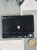 Pung Aura small - Black croco