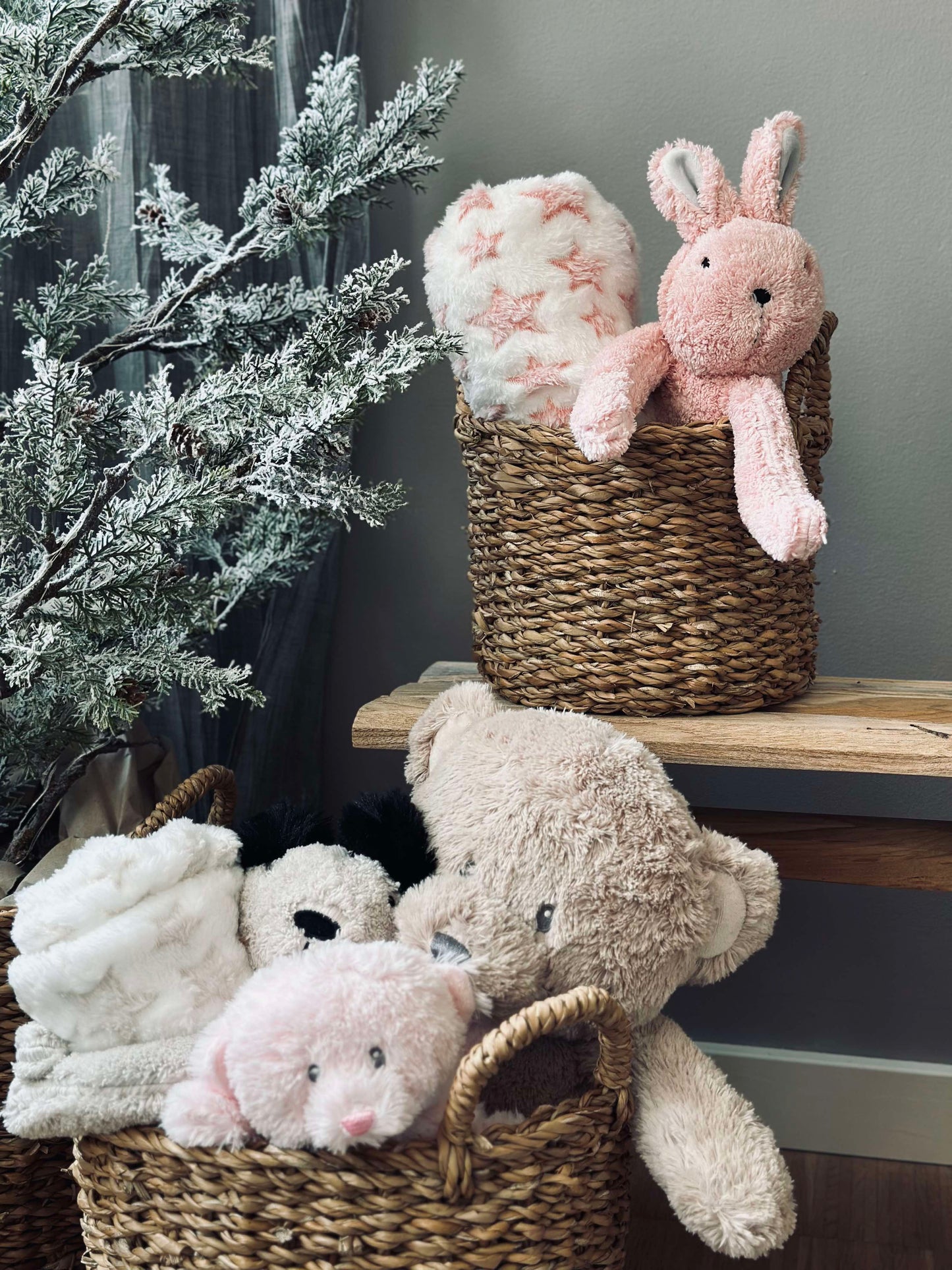Babytæppe med bamse - Kanin