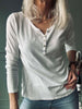 Basis bluse med knapper – White