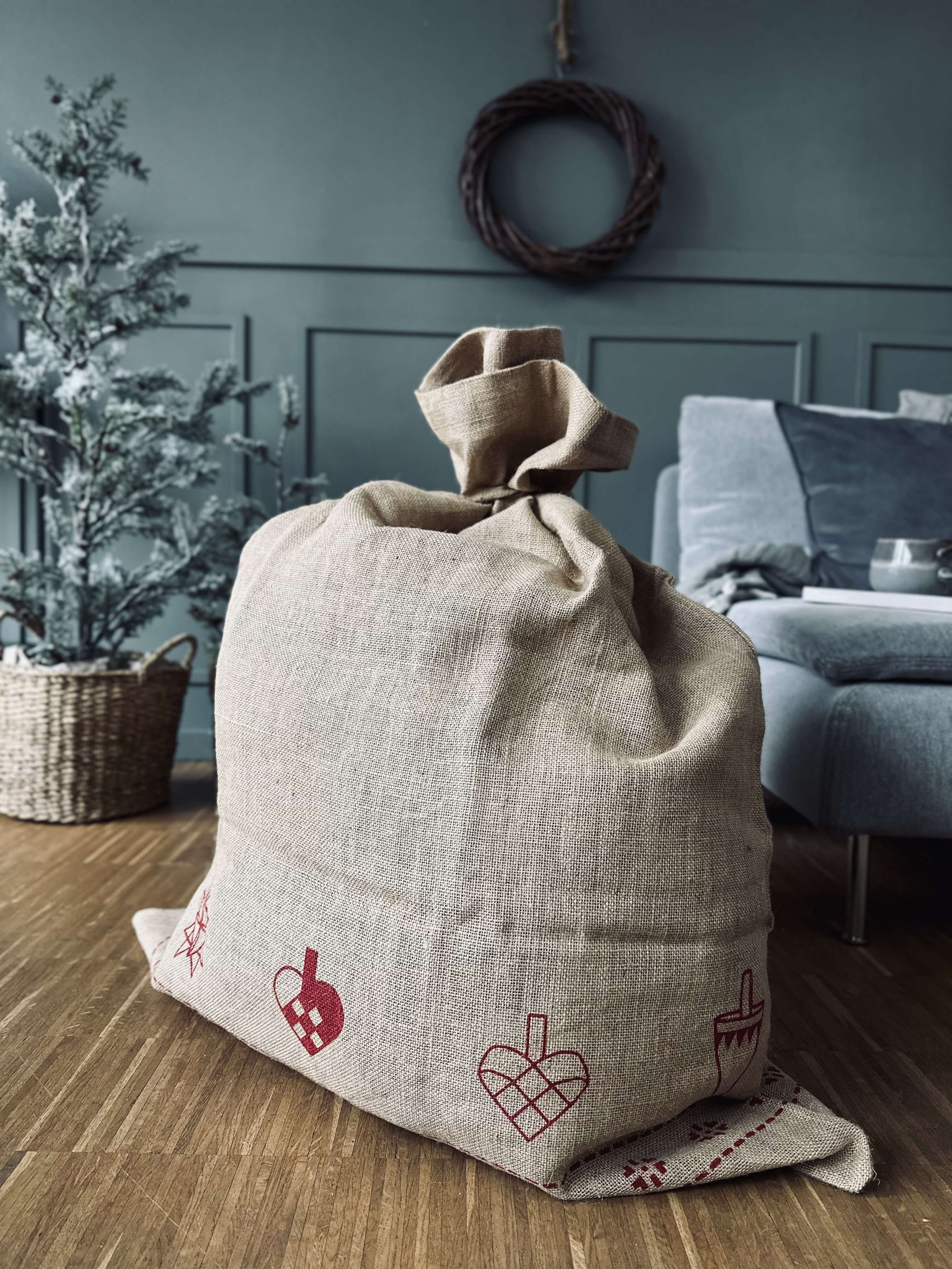 Julesæk - Rød Jul – VIAMAJA