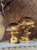 Mushroom med riller 15cm - Gylden