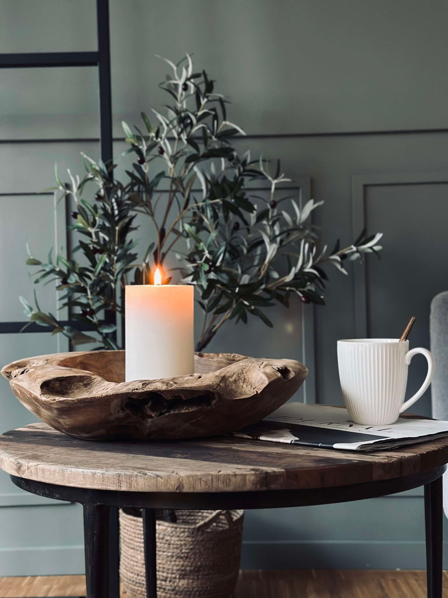 Skål af teakrod – Large