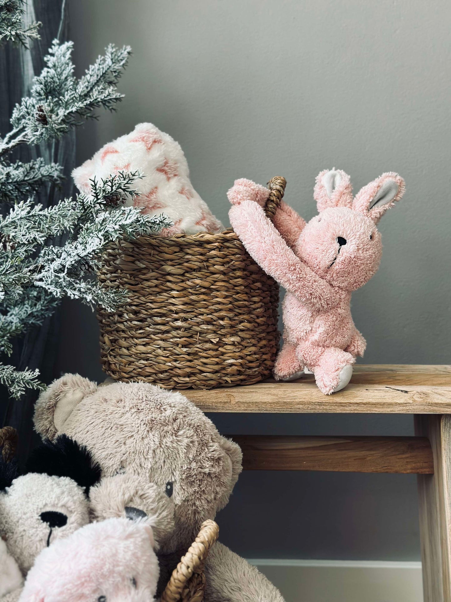 Babytæppe med bamse - Kanin