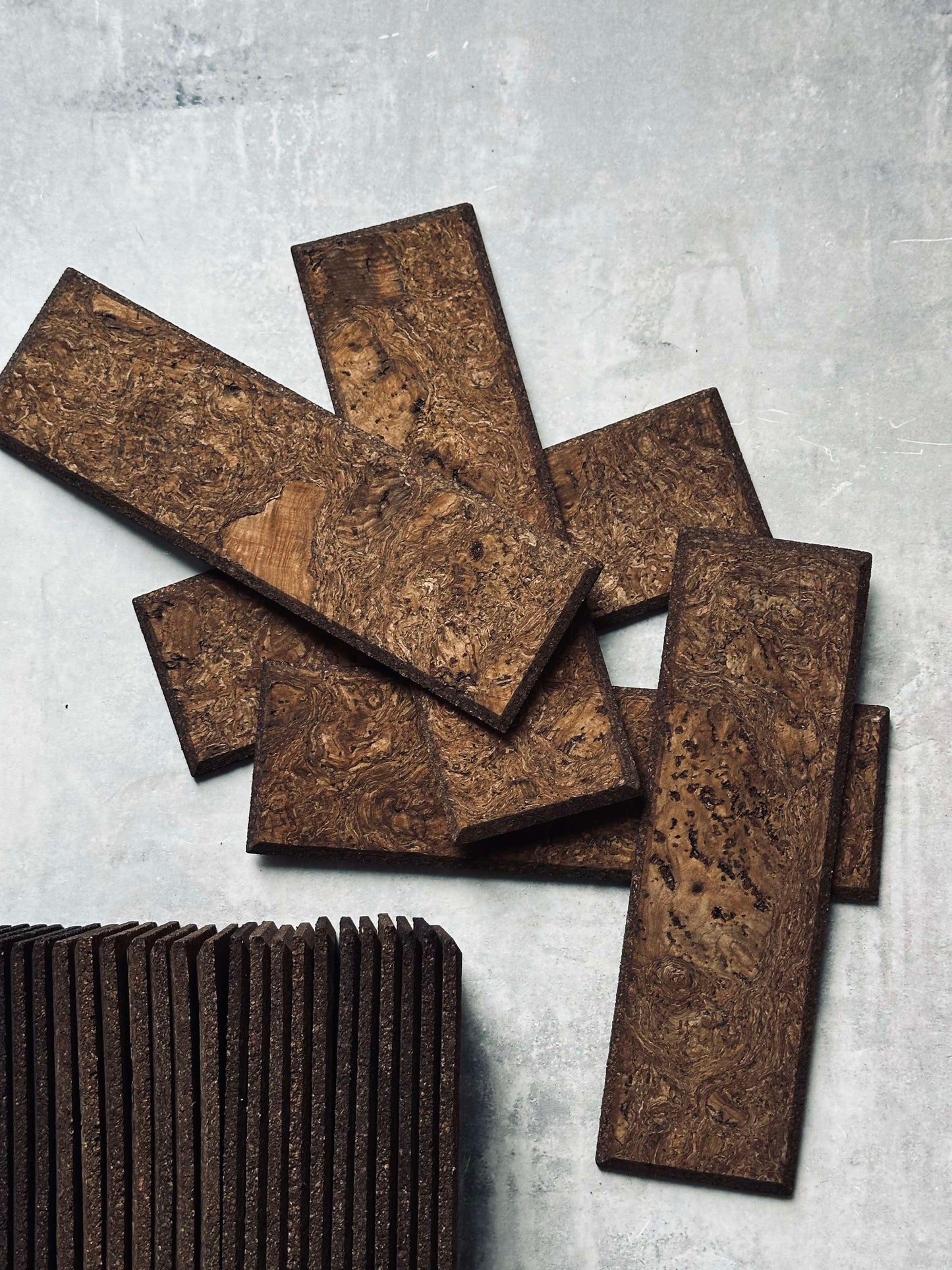 Mursten Brown - Natur pakke med 62 stk