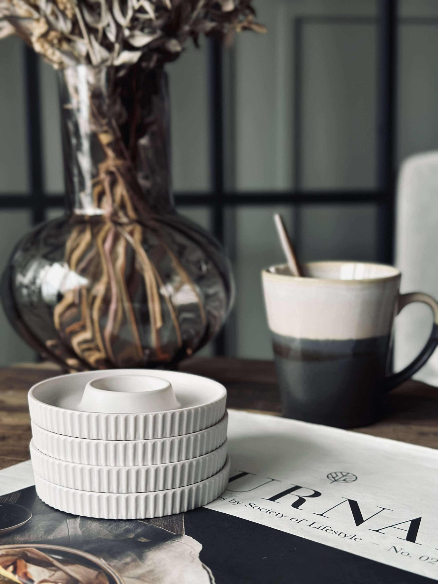 Æggebægre Melamin Hvid - 4 stk.