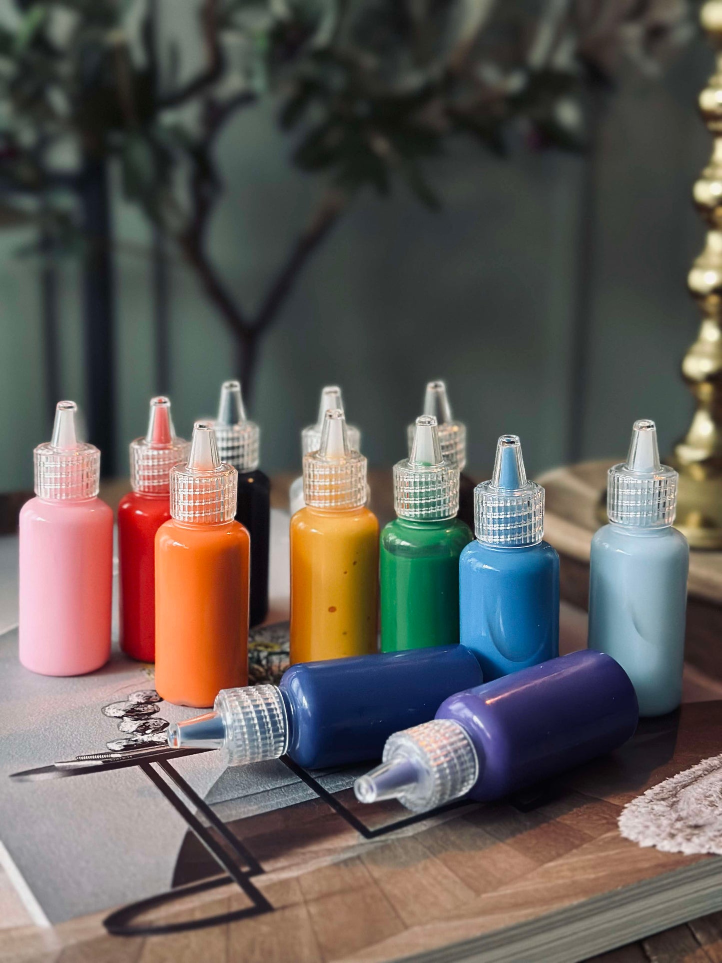 Stofmaling - Sæt af 12 stk.