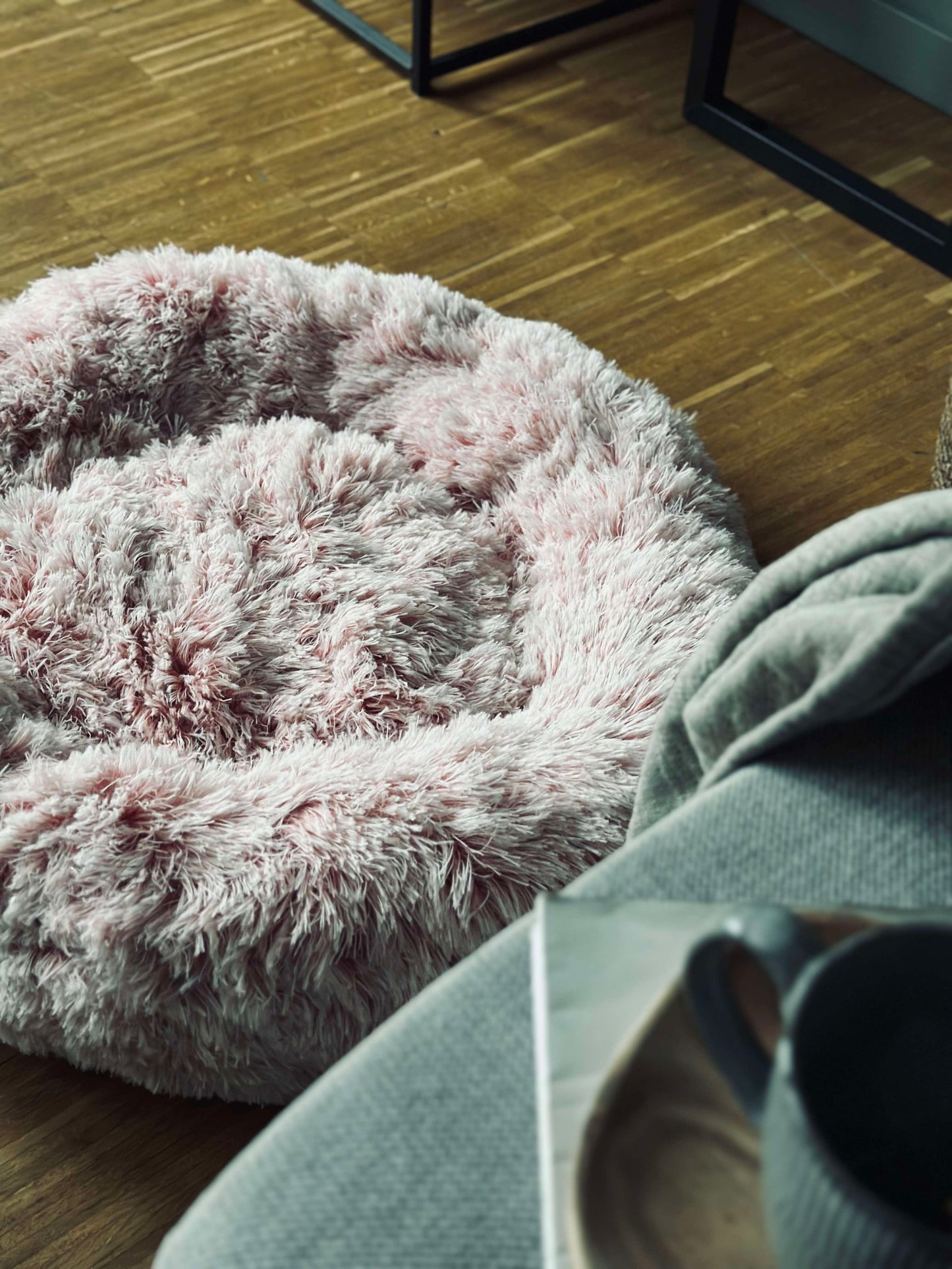 Hundekurv Fluffy - Dia 60 cm Rosa