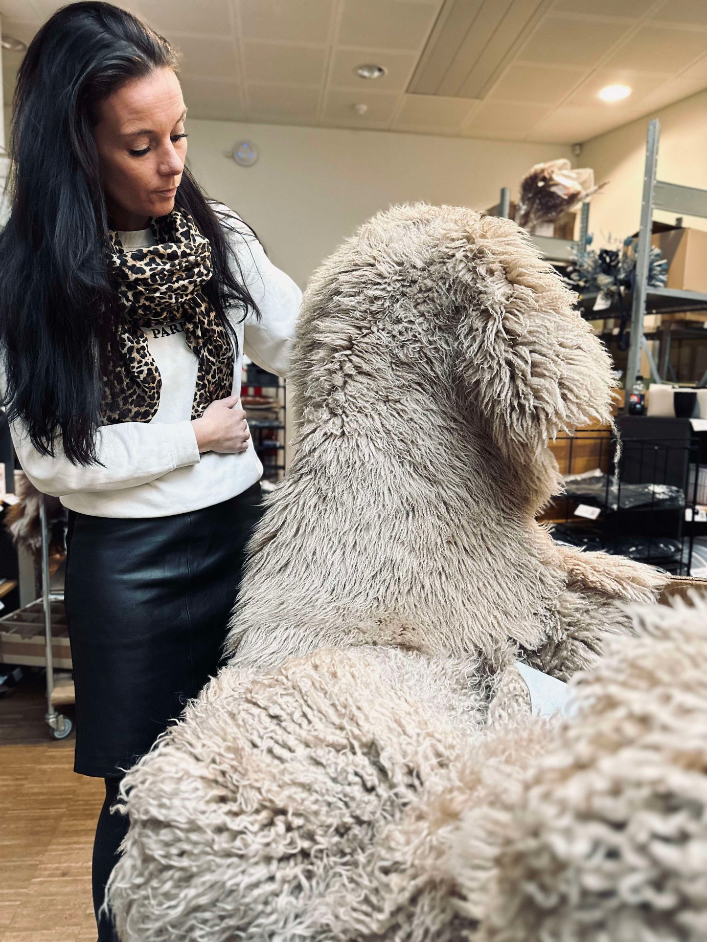 Islandsk lammeskind – Moccachino