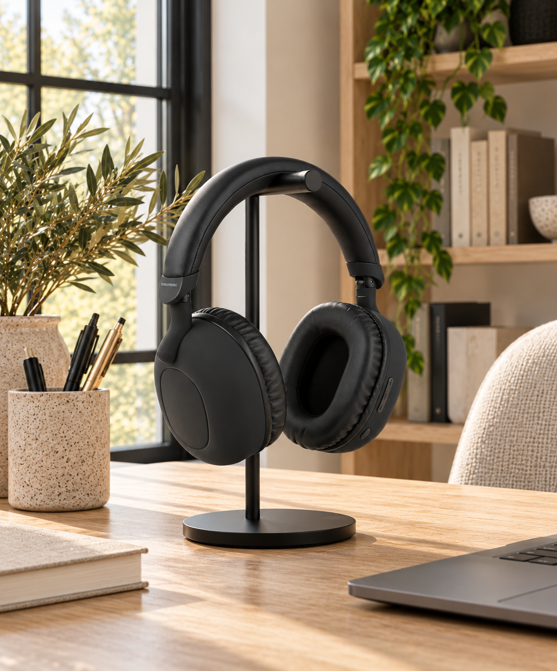 Høretelefoner Bluetooth Over-Ear - Sort