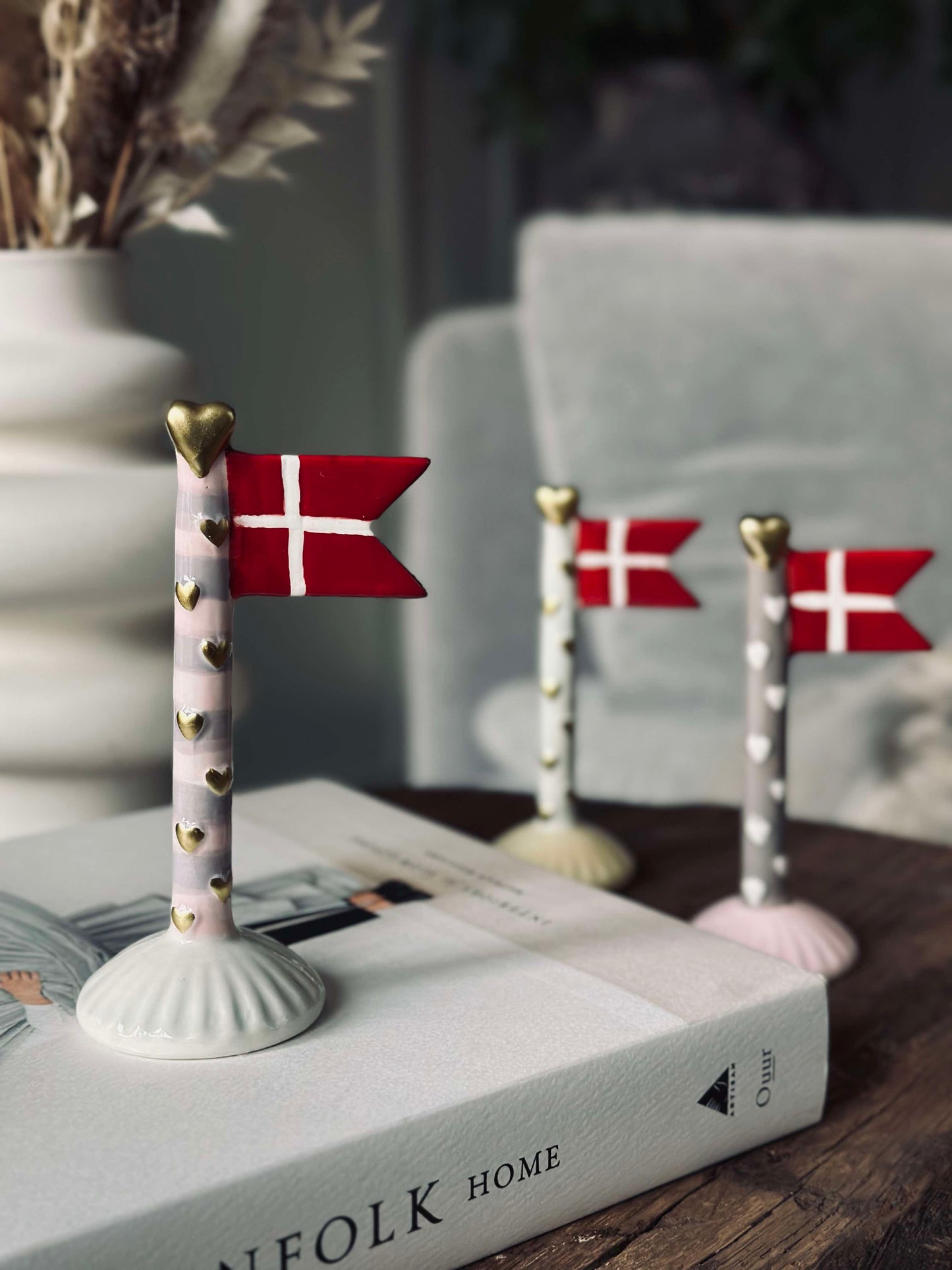 Flag keramik – Hjerte mix