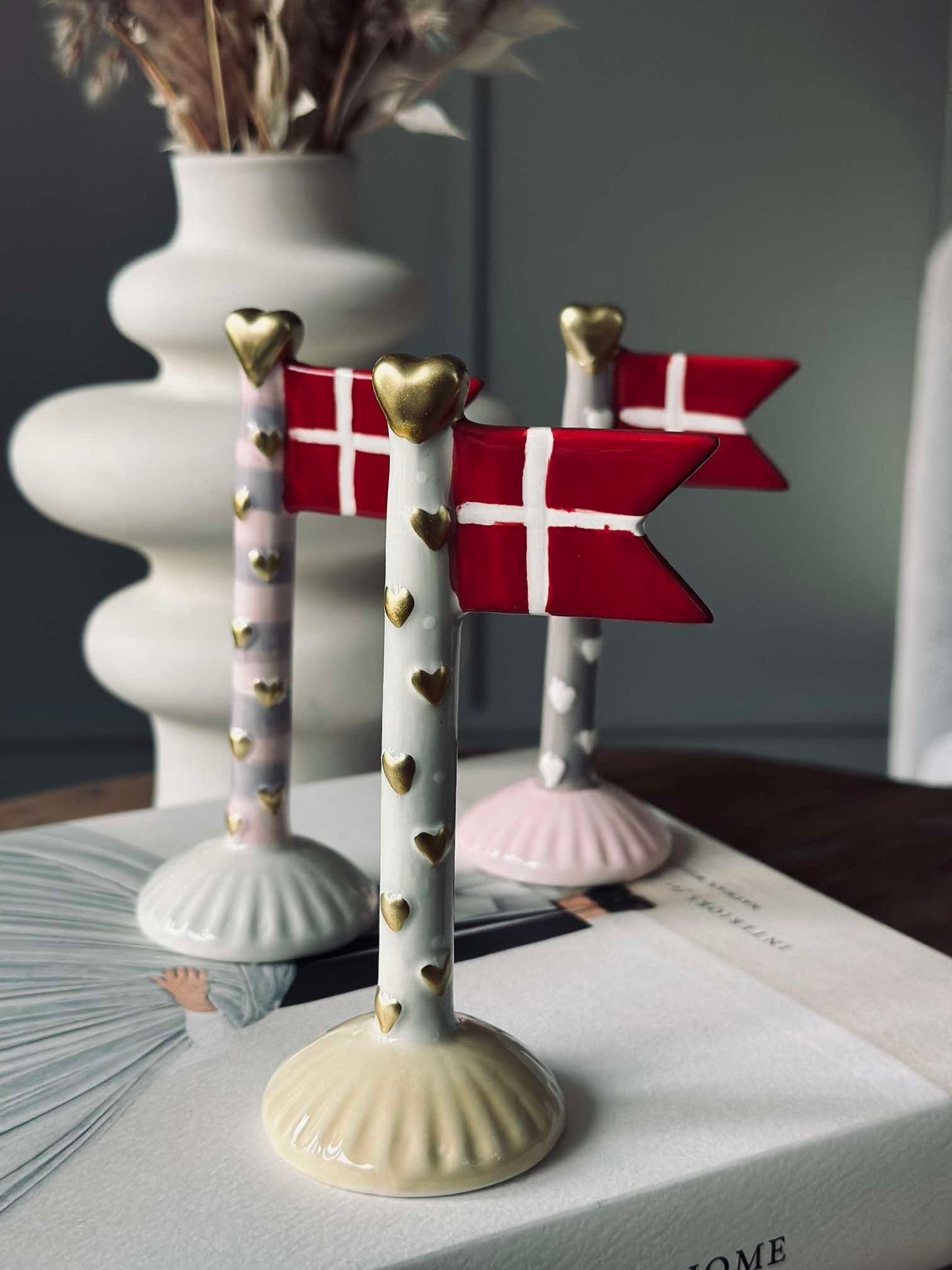 Flag keramik – Hjerte mix