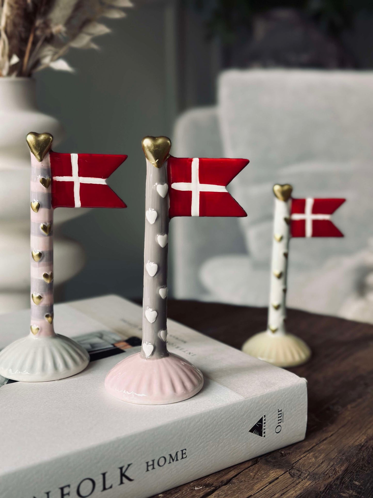 Flag keramik – Hjerte mix