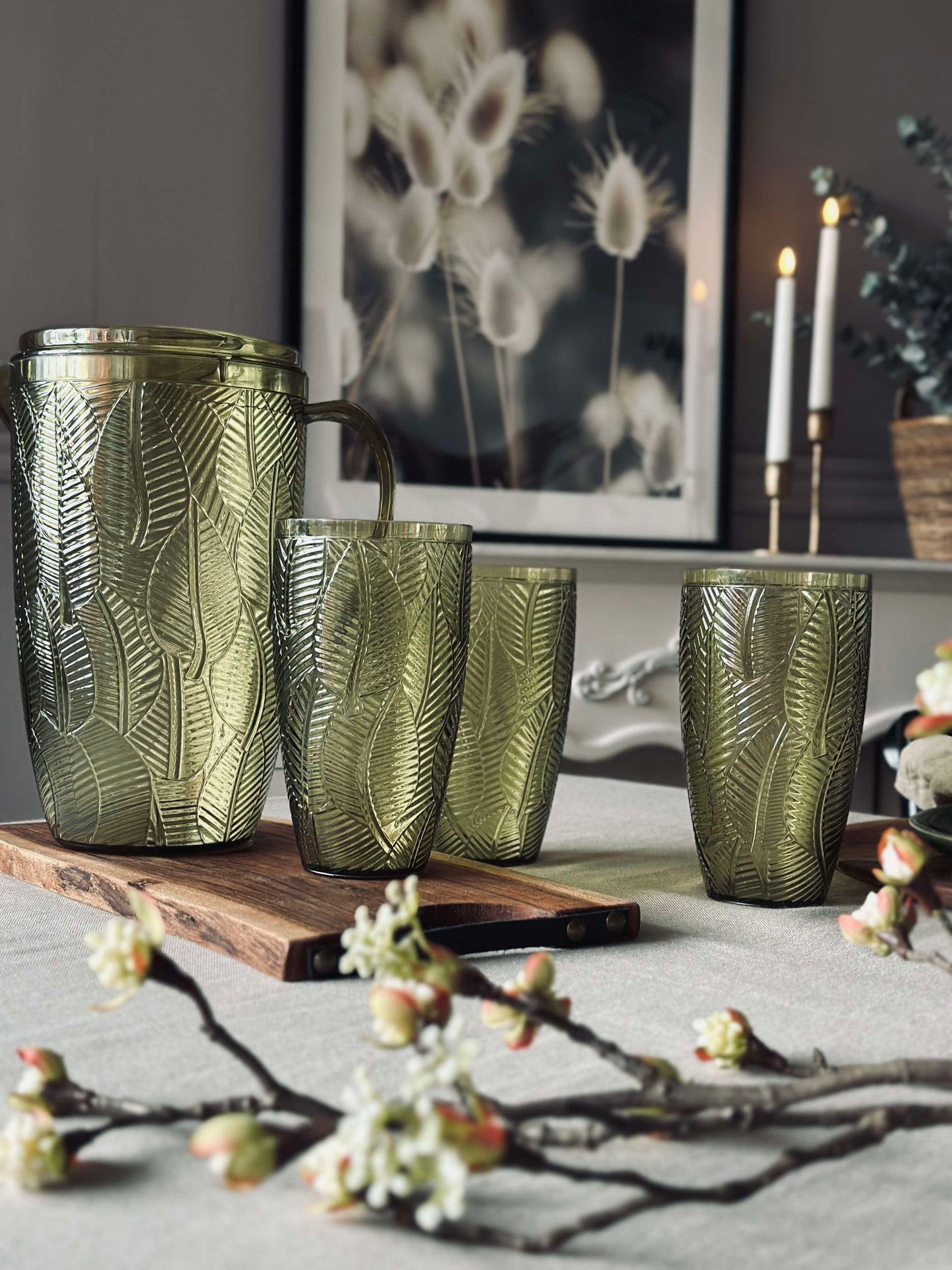 Drikkeglas Green Leaf - 650 ml.