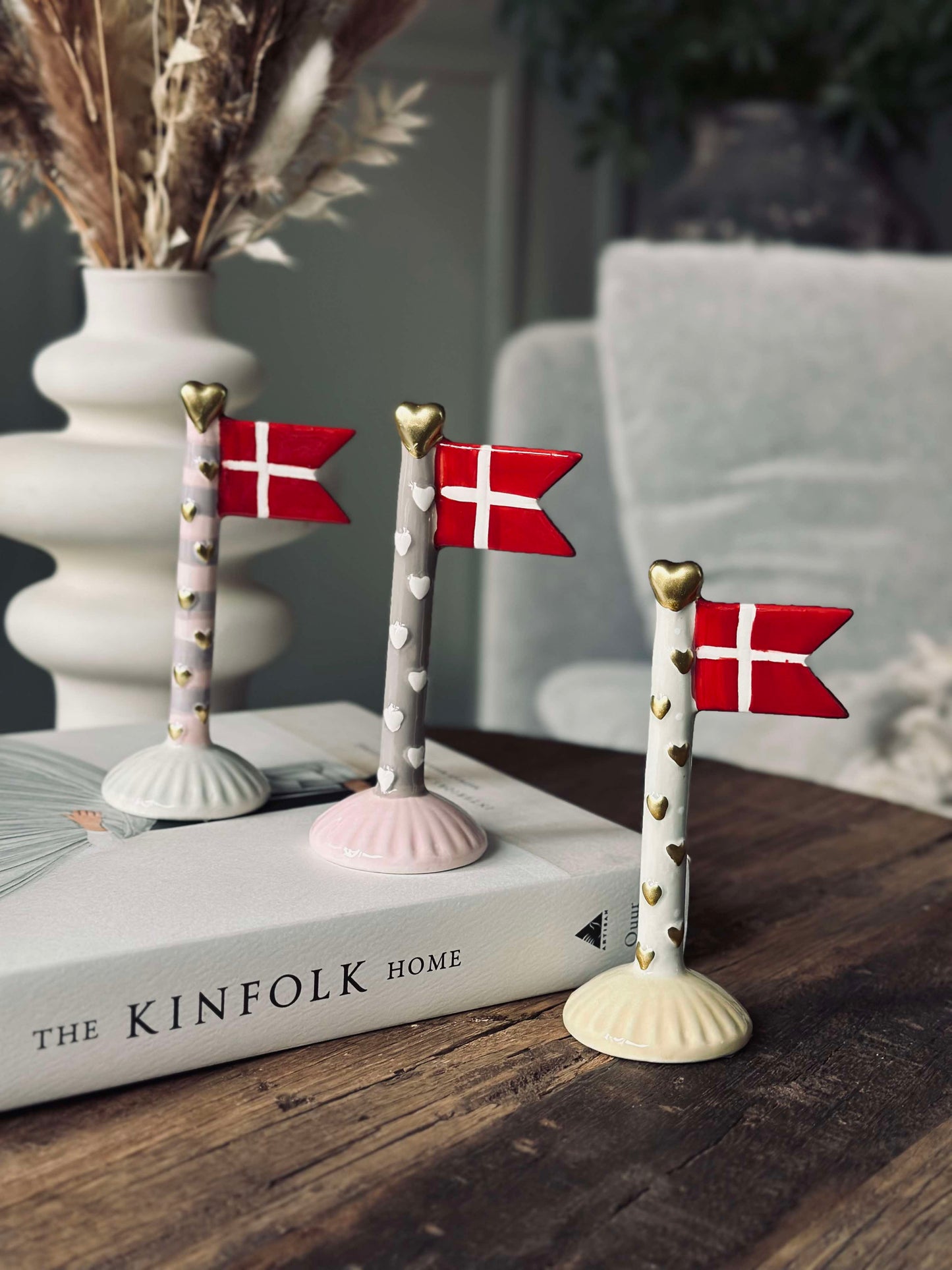 Flag keramik – Hjerte mix