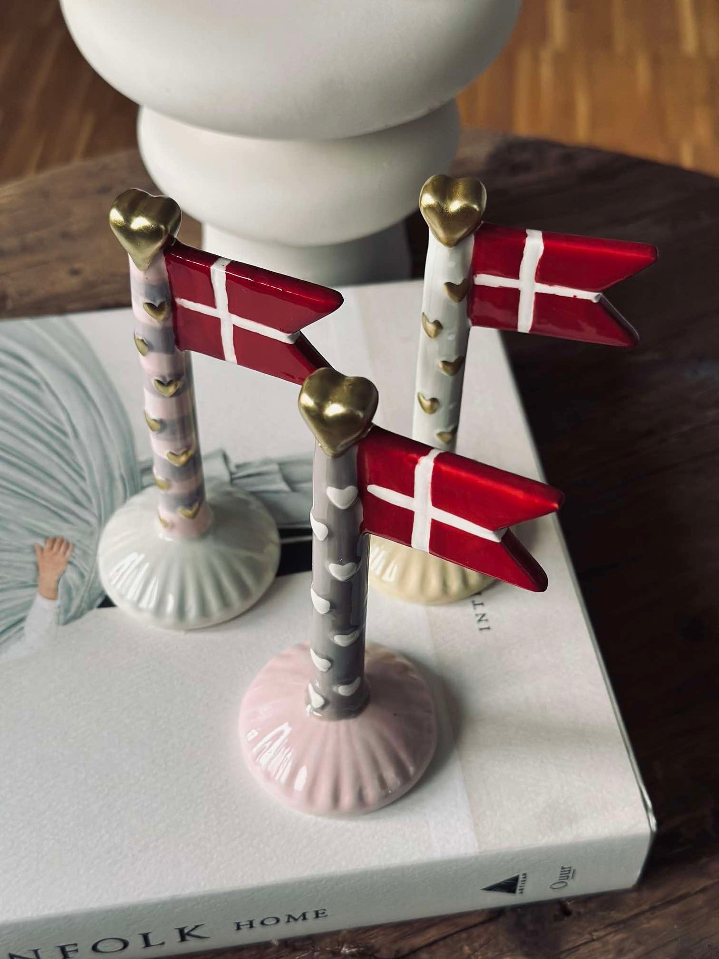 Flag keramik – Hjerte mix