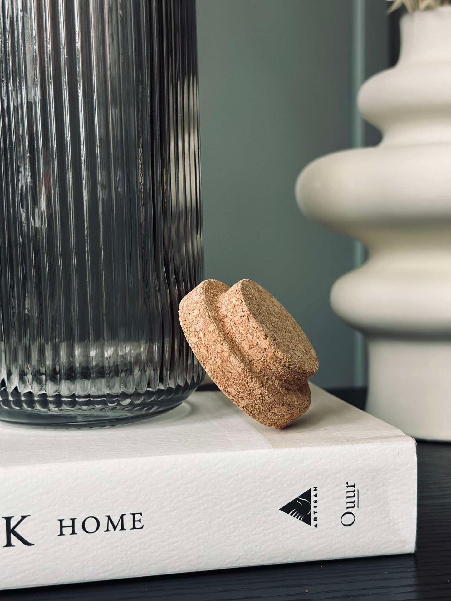 Vandflaske med korkprop – Stone 1 ltr.