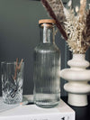 Vandflaske med korkprop – Clear 1 ltr.