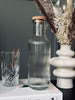 Vandflaske med korkprop – Clear 1 ltr.