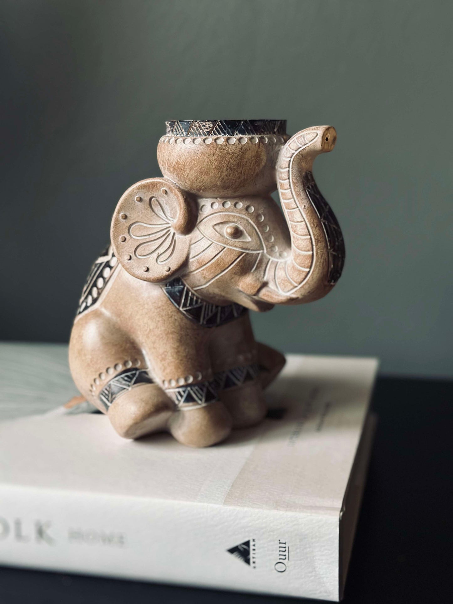 Fyrfadsstage Elefant