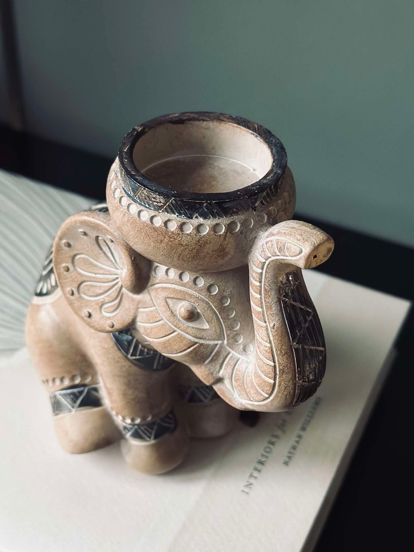 Fyrfadsstage Elefant