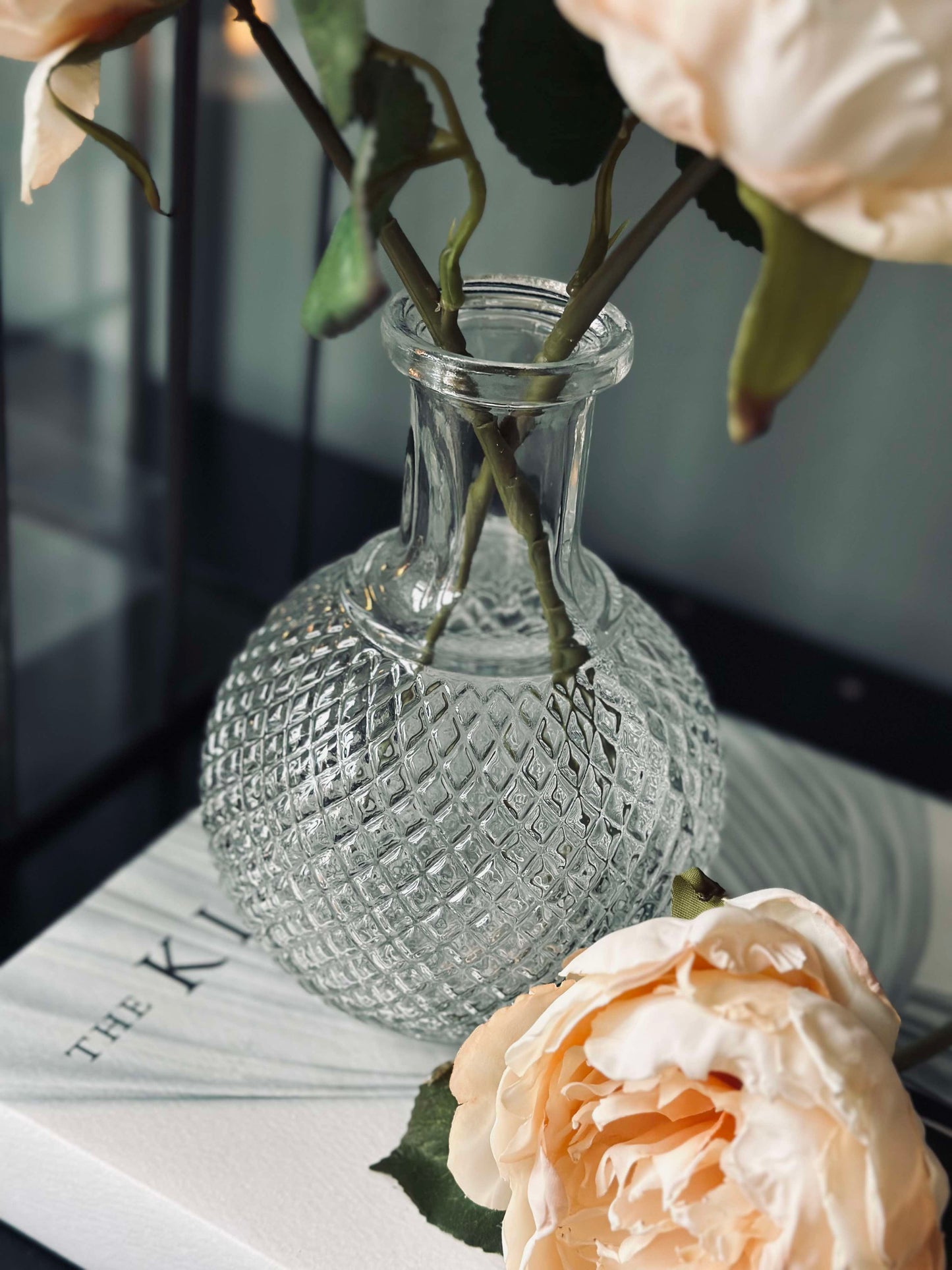Blomst silk Pæon Creme