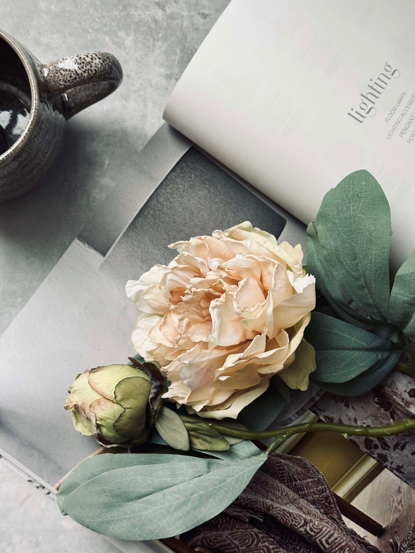 Blomst Pæon Creme