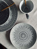 Tallerken India Stonewear 20cm - Grey